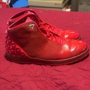 Red High-Top Sneakers